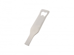 Abridor de Garrafas Branco Inox (4*14cm)