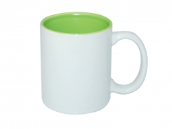 Sublimation 11oz Two-Tone Color Mugs - Light Green