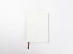 A5 PU Leather Notebook for Sublimation, DTF, Heat Transfer( 14.5*21cm, White)