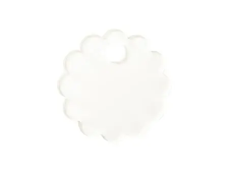 Sublimation Blanks Acrylic Name Tag (φ6.5*0.4cm,Lace RND Shape)