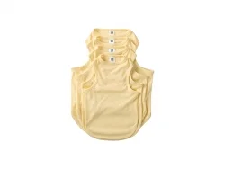 T-Shirt sem Manga Cachorro Sublimação Tamanho M (Amarelo)