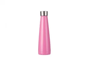 Sublimation 14oz/420ml Stainless Steel Pyramid Shaped Bottle (Rose Red)