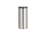 12oz/350ml Sublimation Stainless Steel Skinny Can Cooler (Silver)