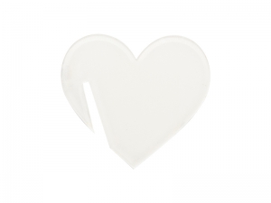 Sublimation Blanks Acrylic Drink Tags (5*4.6*0.4cm,Heart Shape)