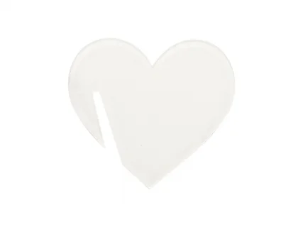 Sublimation Blanks Acrylic Drink Tags (5*4.6*0.4cm,Heart Shape)