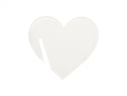 Sublimation Blanks Acrylic Drink Tags (5*4.6*0.4cm,Heart Shape)