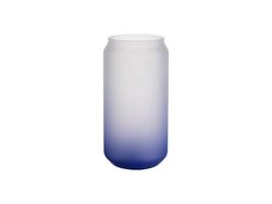 Sublimation 18oz/550ml Glass Mugs Gradient Dark Blue
