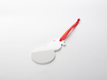 Sublimation Blanks Plastic Hanging Ornament (Snowman, 6.8*12cm)