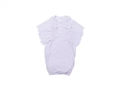 Pijama Bebê Manga Comprida Tamanho M (Branco,3-6M)
