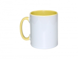 Sublimation 10oz Inner Rim Color Mug(Yellow)