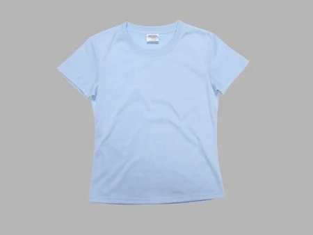 White T-shirt with light blue sleeves JSubli Apparel Sublimation Thermal  Transfer