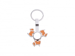 Llavero Spinner (Perro, Naranja)