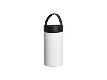 Vaso de acero inoxidable de 20 oz/600 ml con tapa de pajita protable (blanco)