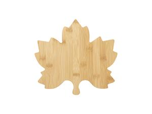 Engraving Bamboo Cutting Board (28*25.7*1.5cm,Maple Leaf Shape)