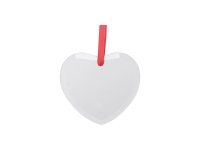 3.5&quot; Sublimation Glass Ornament (Heart)