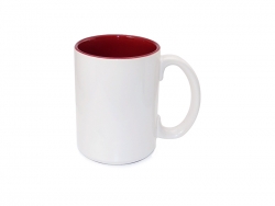 Sublimation 15oz Two-Tone Color Mugs - Red