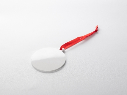 Sublimation Blanks Plastic Hanging Ornament (Round, φ7.6cm)