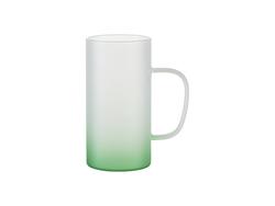 22oz/650m Glass Mug(Frosted, Gradient Pink)