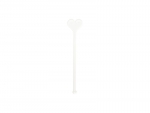 Sublimation Blanks Acrylic Drink Stirrers (3*14.5*0.4cm,Heart Shape)