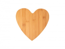 Heart Shaped Bamboo Cutting Board (25.2*25.5*0.9cm) MOQ:1000pcs