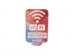 Sublimation Blanks Acrylic QR Code Photo Frame with Base( Small Square,6.9*11.4cm)
