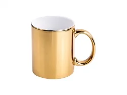 11oz Sublimation Blanks Gold Plated Ceramic Mug