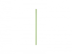 20cm Straight Green Glass Straw