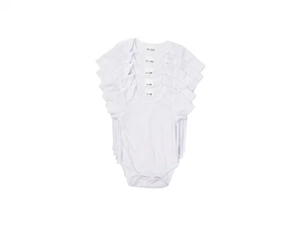 Sublimation Blanks Baby Onesie Short Sleeve(White)