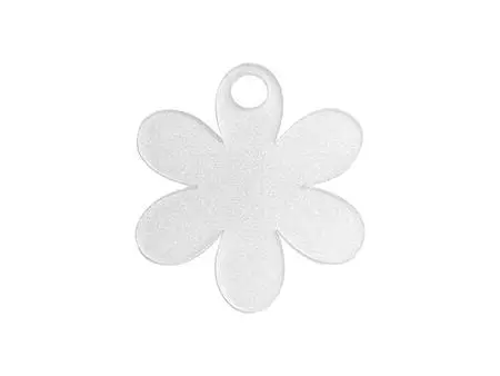 Sublimation Blanks Acrylic Glitter Name Tag for 40oz Stanley Tumbler (7.3*8.2*0.4cm,Sunflower Shape)
