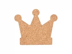 Engraving Blanks Crown Shape Cork Coaster