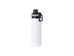 Botella Aluminio 25OZ/850ml Tapa Gris(Blanco)