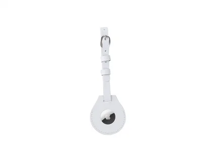 Sublimation Blanks PU AirTag Luggage Tag Holder(White)