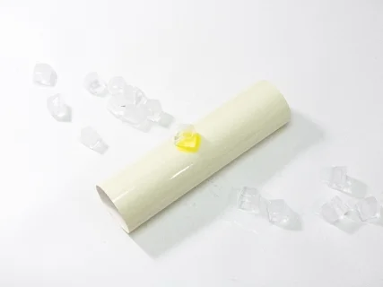 Adhesive Cold Color Changing Vinyl(Light Yellow to Yellow, 12in*12 in)