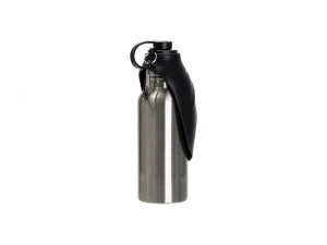 Sublimation Blanks 20oz/600ml Silver Stainless Steel Portable Pet Water Bottle Dispenser