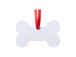 Sublimation Blank Metal Dog Bone Shape Ornament (6*9.8cm)