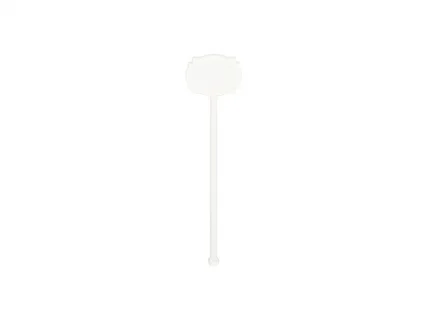 Sublimation Blanks Acrylic Drink Stirrers (4*15*0.4cm,Square Lace Shape)