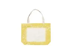 Tote Bag Linho Estrelado  (Amarelo,  48*35cm)