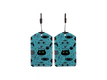 Sublimation Blanks PU Luggage Tag( Green)