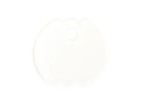 Sublimation Blanks Acrylic Name Tag (φ8*0.4cm,Bud Shape)
