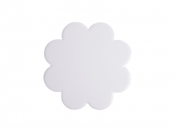 Sublimation Plum-shaped Ceramic Coaster w/ Cork