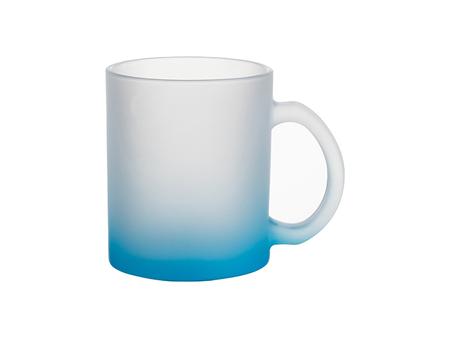 Sublimation 11oz Glass Mugs Gradient Light Blue