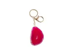 Llavero Ágata para Grabado (Fúcsia, φ4-7cm)