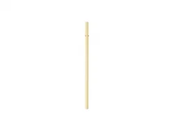 23cm Plain Straight Yellow Glass Straw