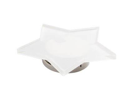 Sublimation Acrylic Name Badge(Star shape,7.7*7.7*0.4cm)