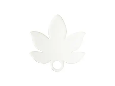 Sublimation Blanks Acrylic Name Tag for 40oz Stanley Tumbler (7.9*8.2*0.4cm,Maple Leaf Shape)