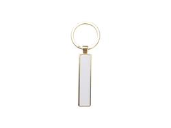 Porta-Chaves Dupla Face com Insert 1.3x6.3cm-Dourado