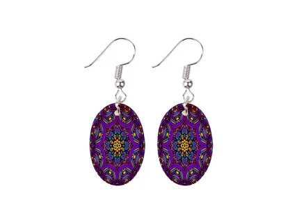 Sublimation Oval Shell Earring (17.5*25mm)