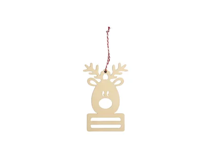 Sublimation Plywood Money Holder Ornament(11.2*17*0.4cm, Elk Shape)