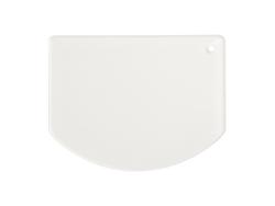 Raspador de decoración de pastel acrílico sublimación (10 * 13 * 0,4 cm, forma de arco)