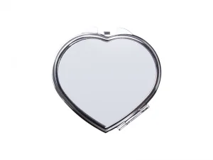 Sublimation Heart Shaped Compact Mirror( 6.5*5.9cm)